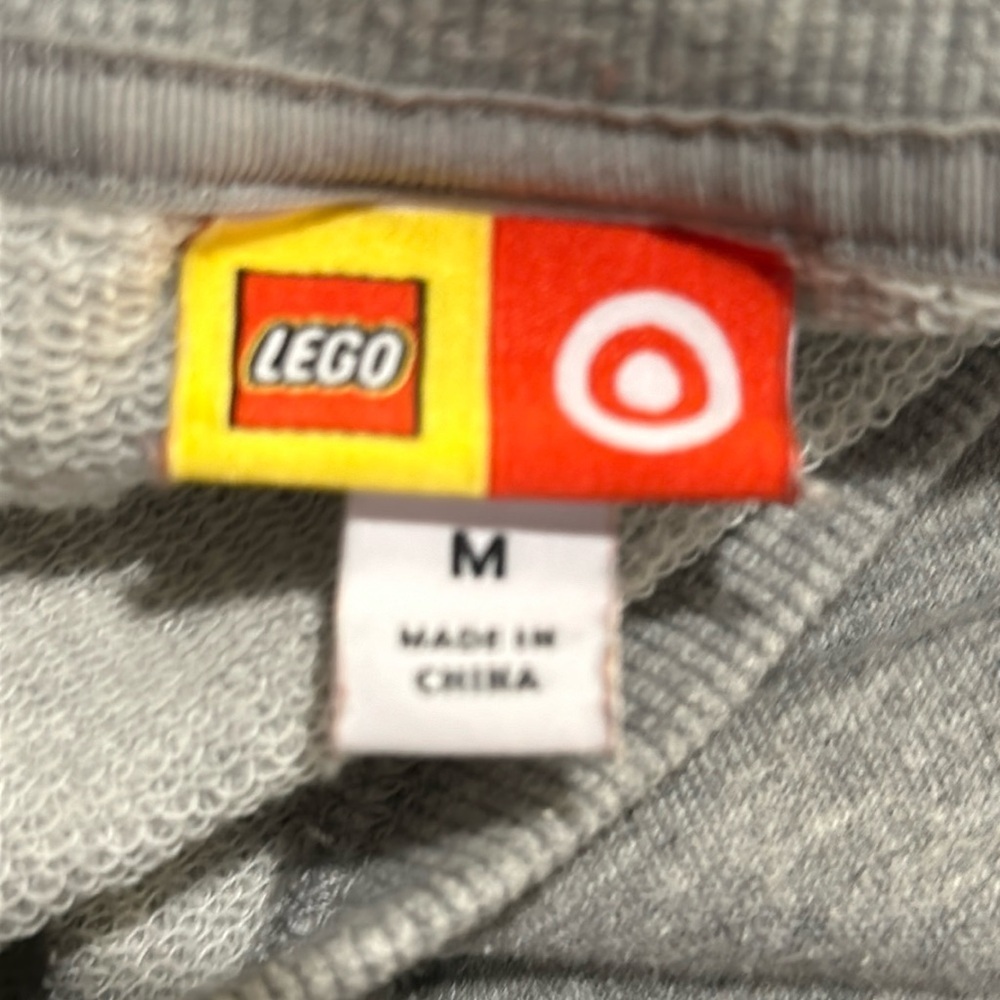 Target Lego long sleeve gray multicolored mini figure graphic Men Sweatshirt M - Picture 2 of 8